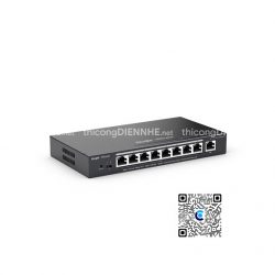 RG-ES209GC-P | Switch Rujie Reyee 8 Cổng PoE+1000Mbps, 1 cổng 1000Mbps, tổng công suất 120W