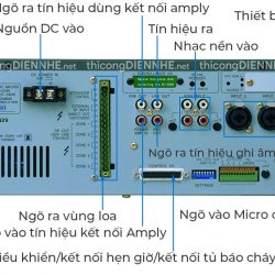 Amply TOA VM-2240 | Mixer Amplifier 240W kèm bộ chọn 5 vùng loa