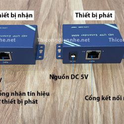 Bộ chuyển đổi HDMI-2 Lan 60m1080P truyền xa 60m với cáp Cat6